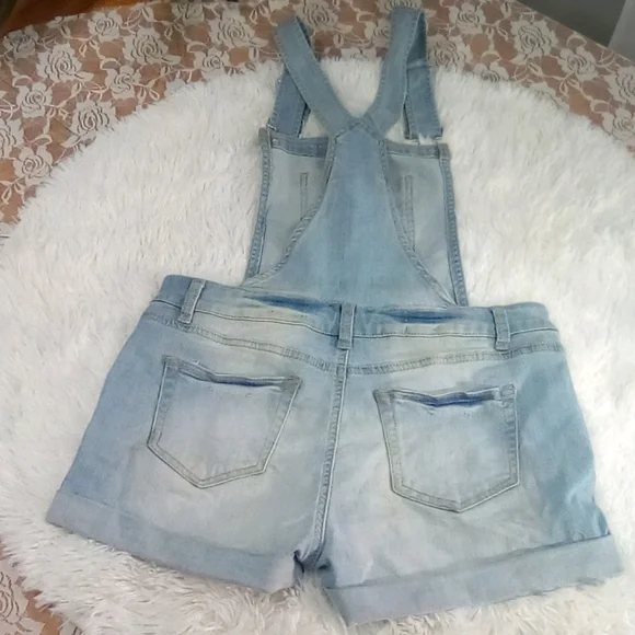 Wax Jean Distressed Shortall, Size M - Picture 4 of 7